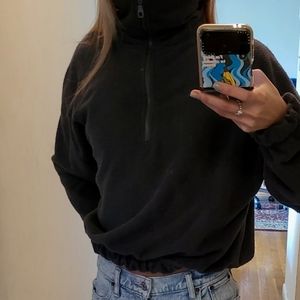 Womens Urban Outfitters fluffy quarter zip sweater M